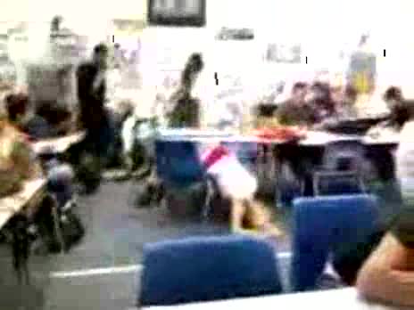 Sleeping Girl in Classroom